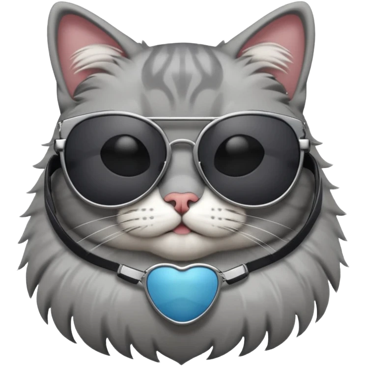 Cat wearing sunglasses emoji