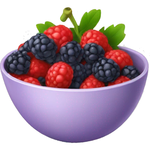 Berries in bowl emoji