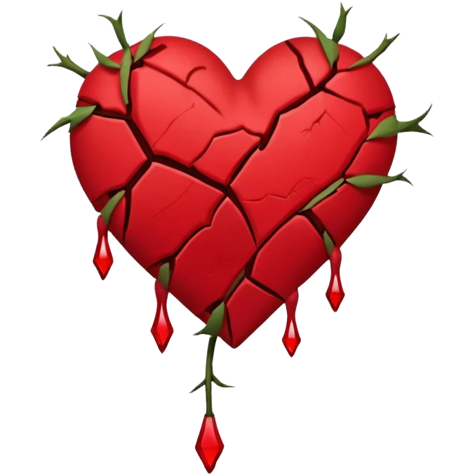 Put The Broken Heart Emoji And Wilted Rose Emoji Together emoji