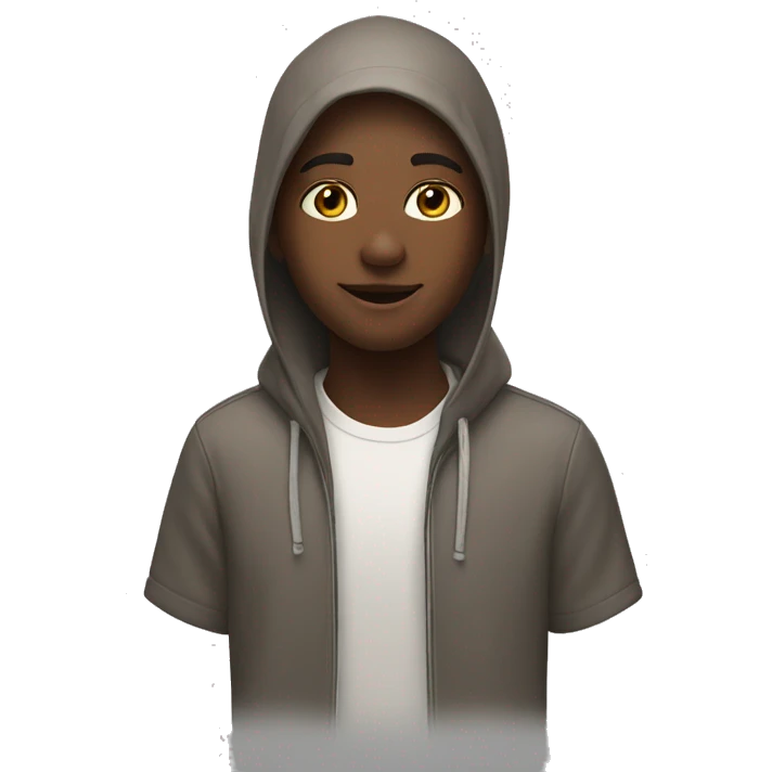 Adolescente, haciendo skincare emoji