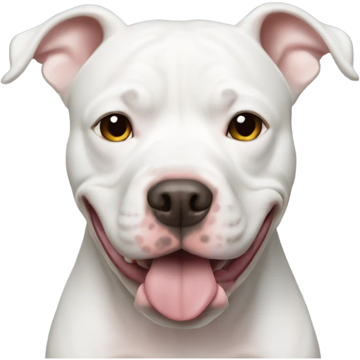 White pitbull emoji