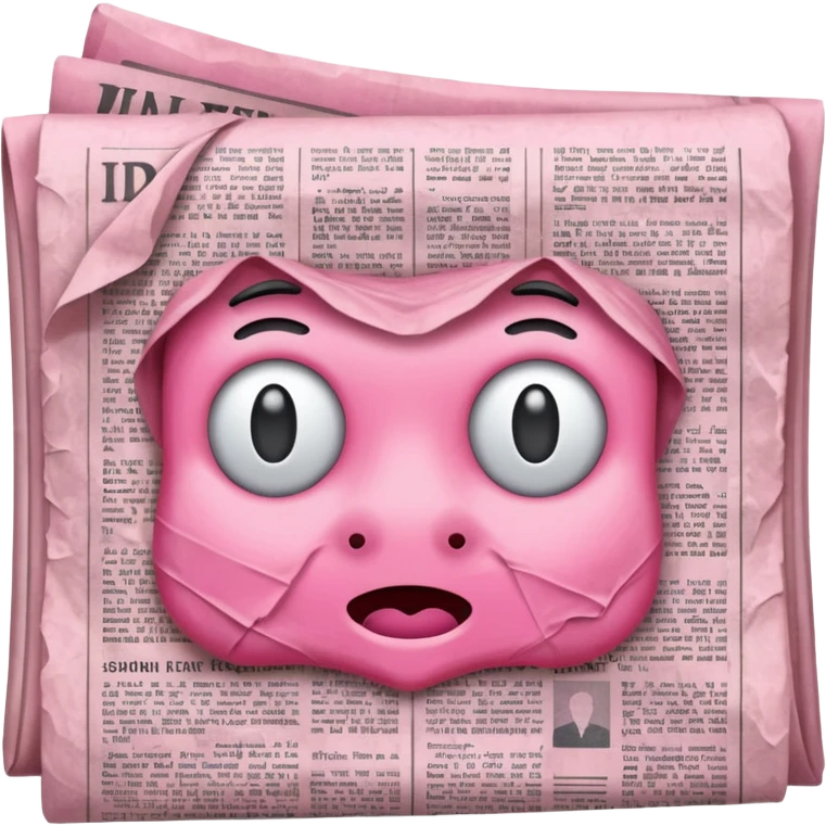 pink newspaper emoji