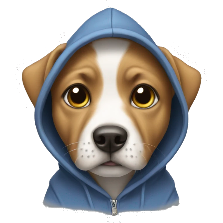 dog with hoodie emoji