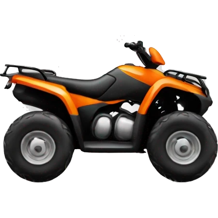 Black and orange atv emoji