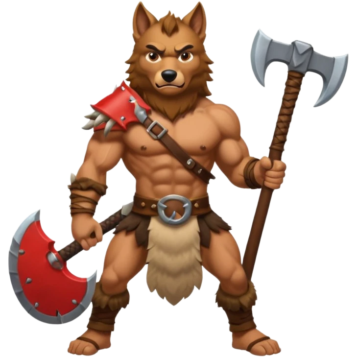 barbarian wolf rider emoji