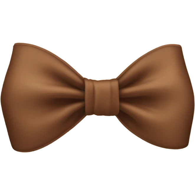 Aesthetic brown bow  emoji