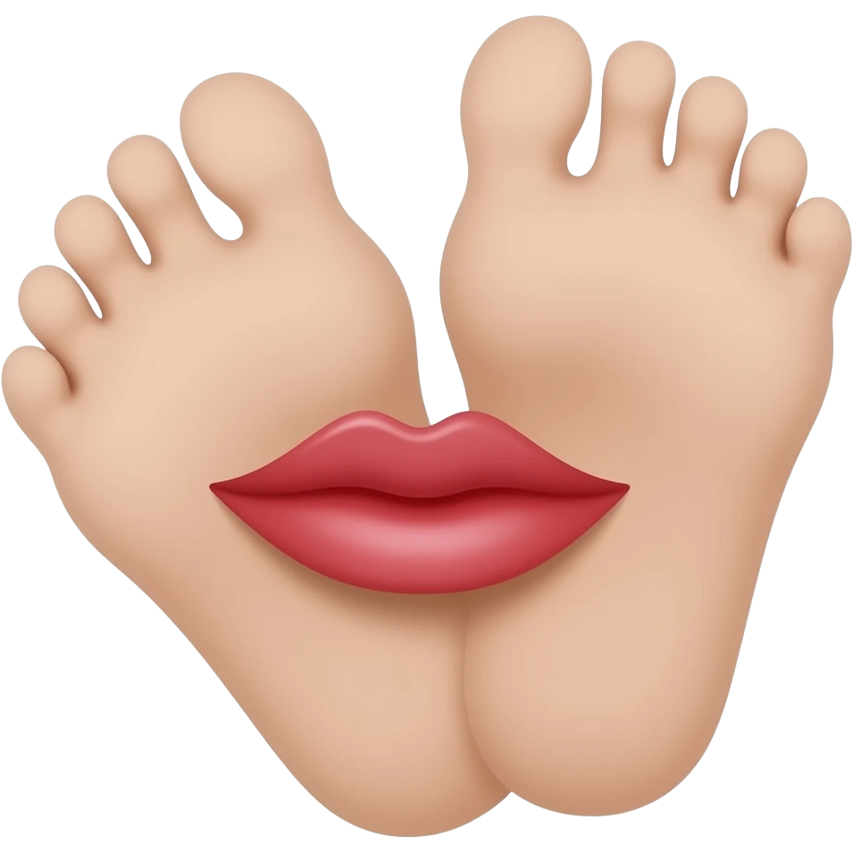 Foot lips emoji