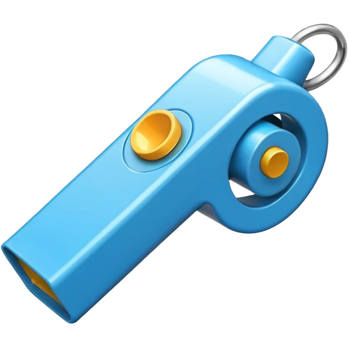 referee's whistle emoji