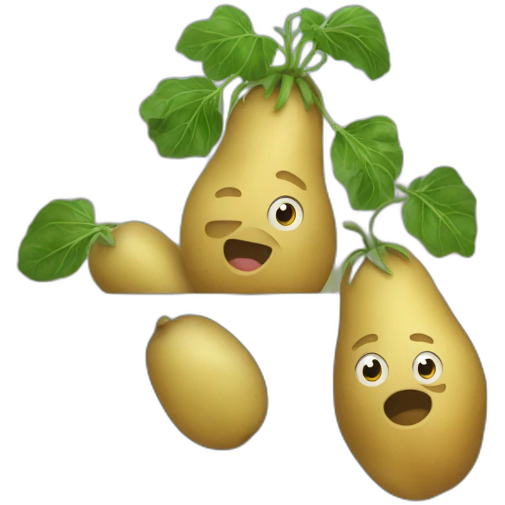Amont us tuant une patate emoji