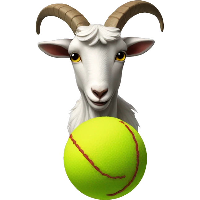 Goat hitting a ball w its head emoji
