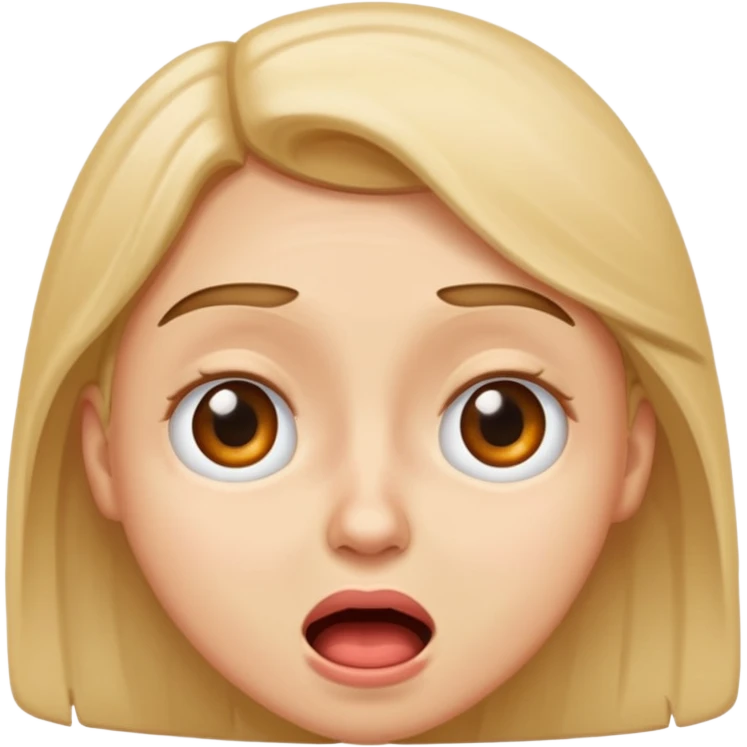 Eye roll while cringing emoji