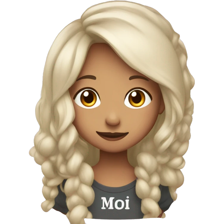 A sticker with the inscription I love Masha emoji