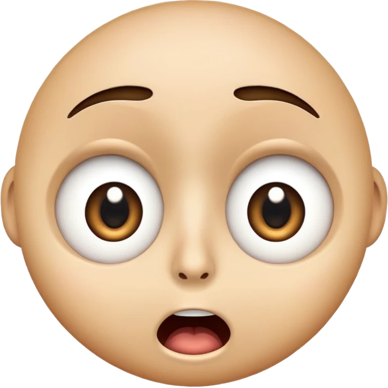 Shocked and yikes emoji