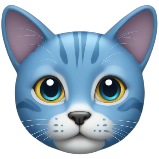 Blue cat emoji