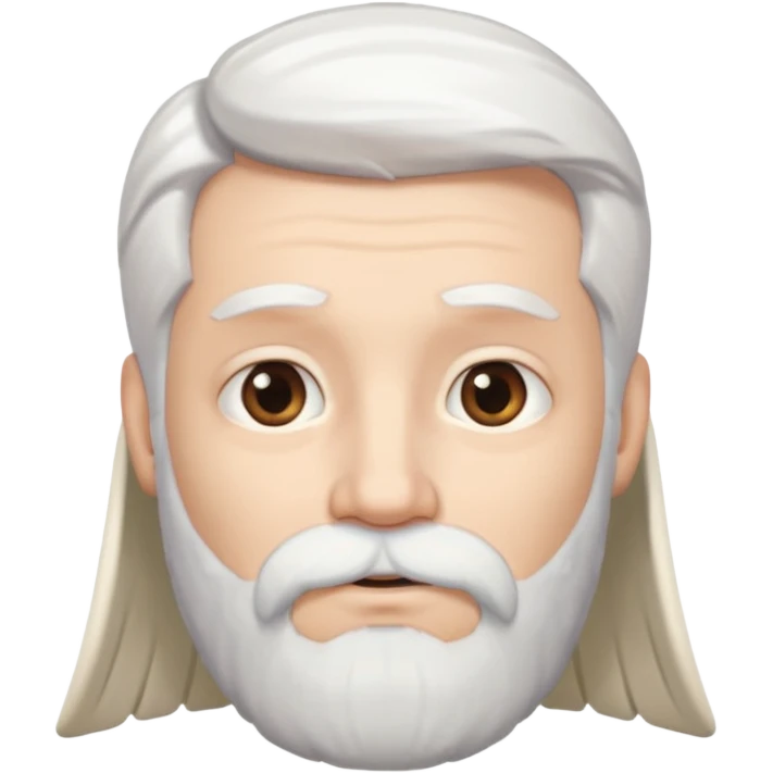 angel white hair and white beard emoji