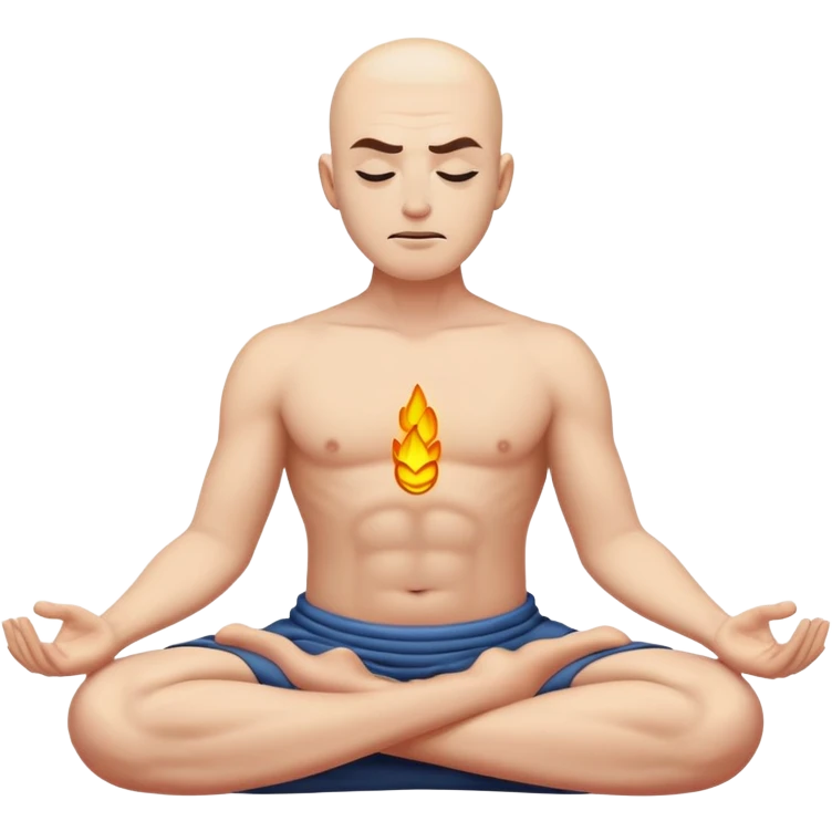 chill meditating villain  emoji