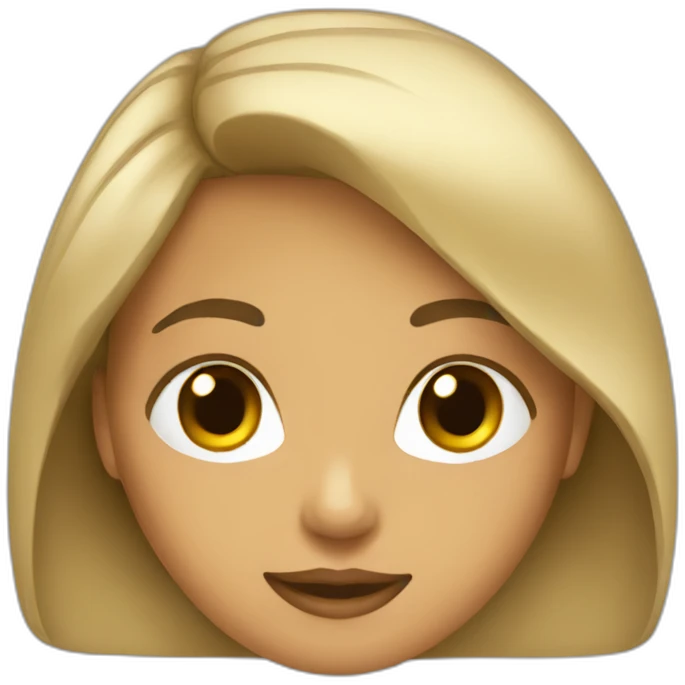 Mujer pelo largo emoji