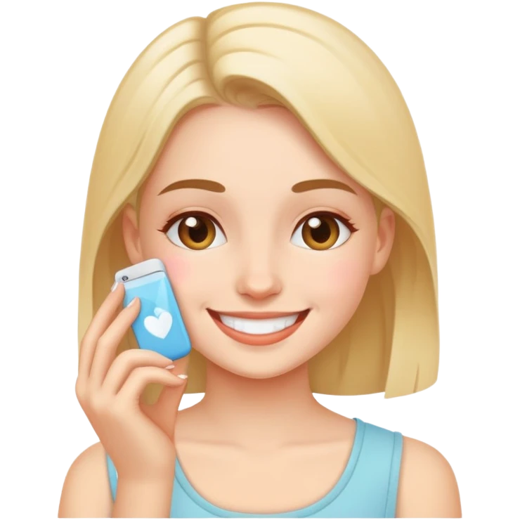 Girl doing self care  emoji