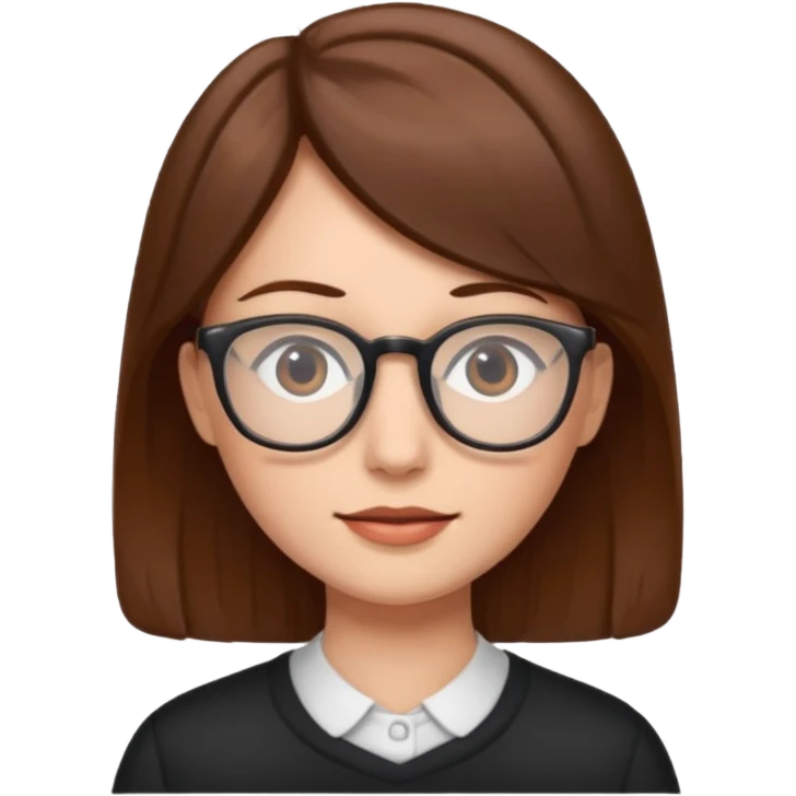 Person with glasses emoji