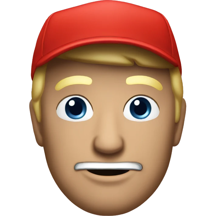 Trump red cap emoji
