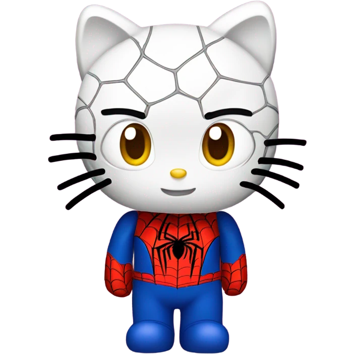 Hello Kitty x Spider man emoji