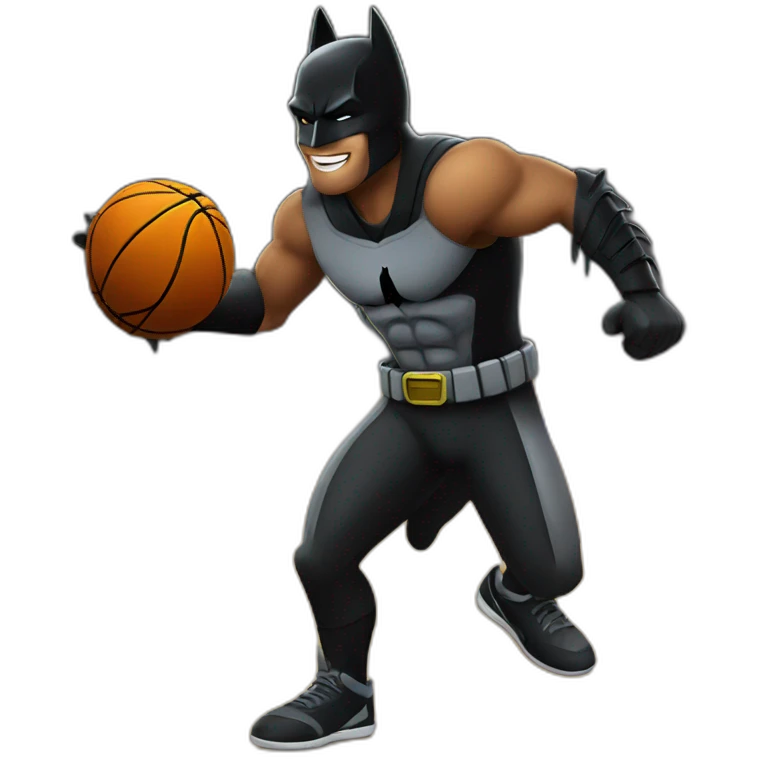 Batman playing basketball emoji
