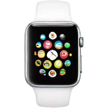 white apple watch  emoji