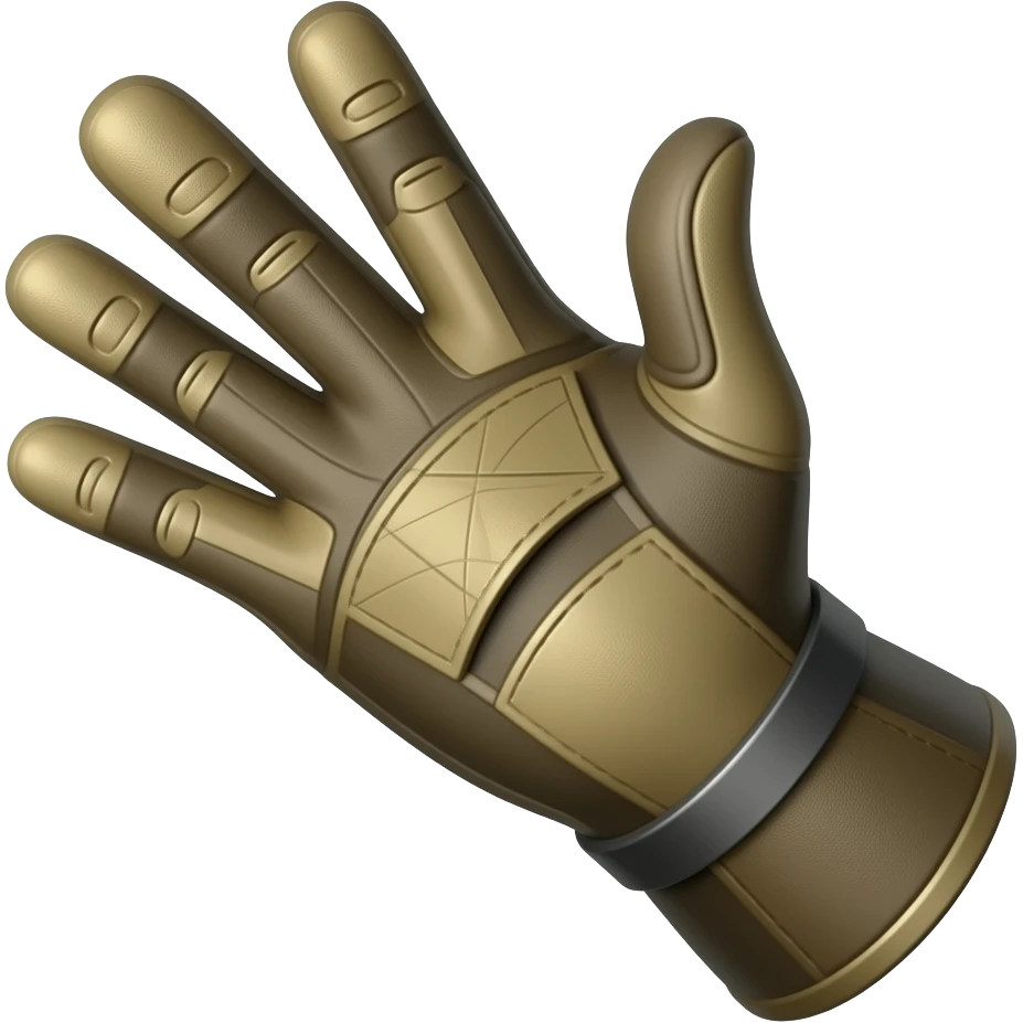 next hand with glove emoji