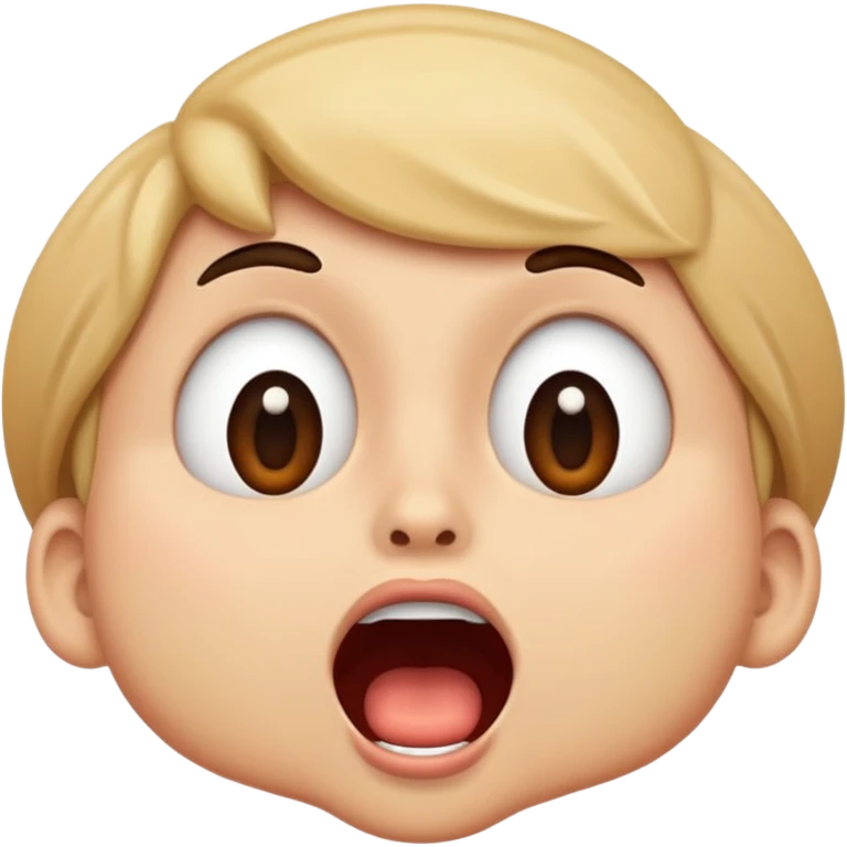 face with open mouth, surprised expression emoji