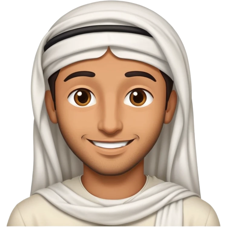 Arab man in love with girl emoji