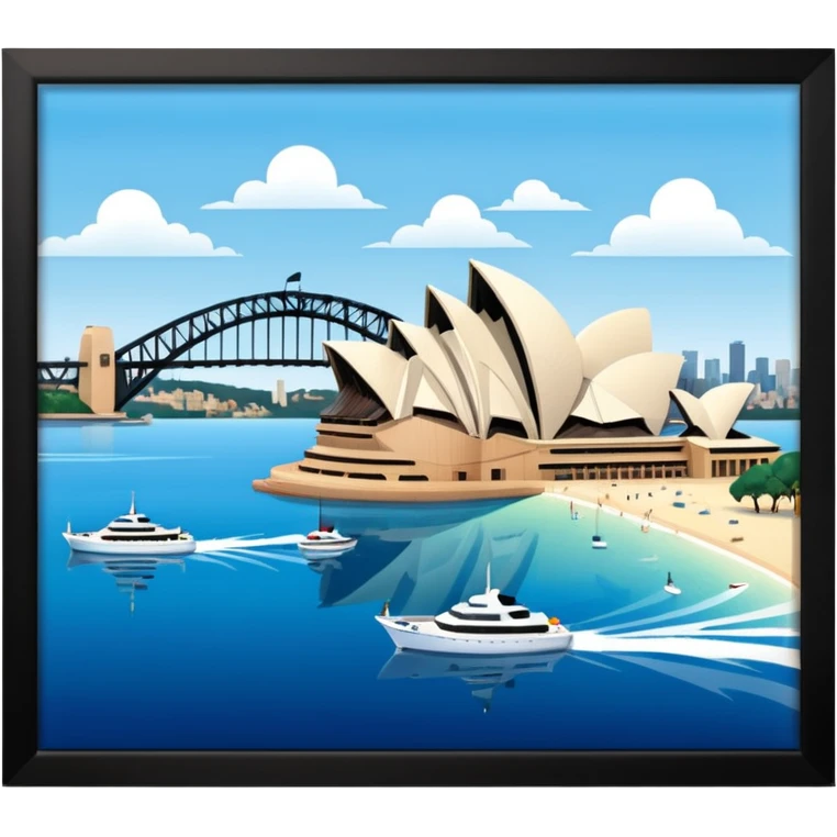 Sydney harbor beautiful pic emoji