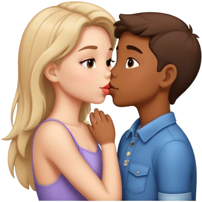 Boy girl kissing  emoji
