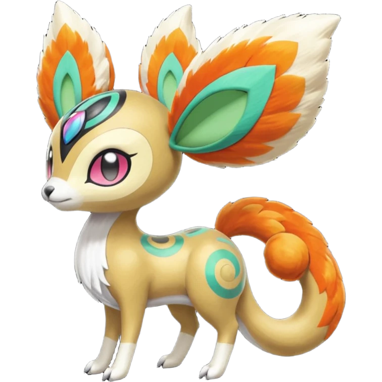 Meloetta-Lombax-Vernid-Pokémon-Fakémon-creature emoji