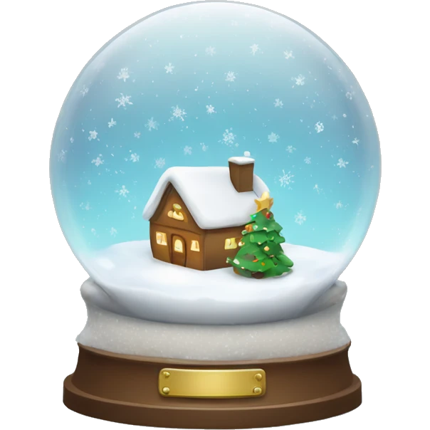 Christmas snow globe  emoji
