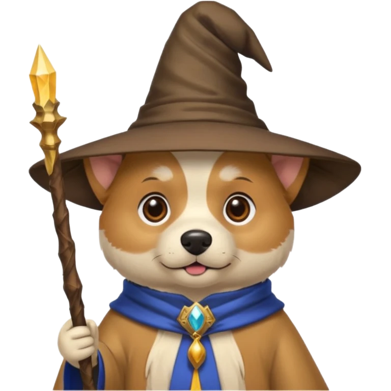 Dog wizard emoji