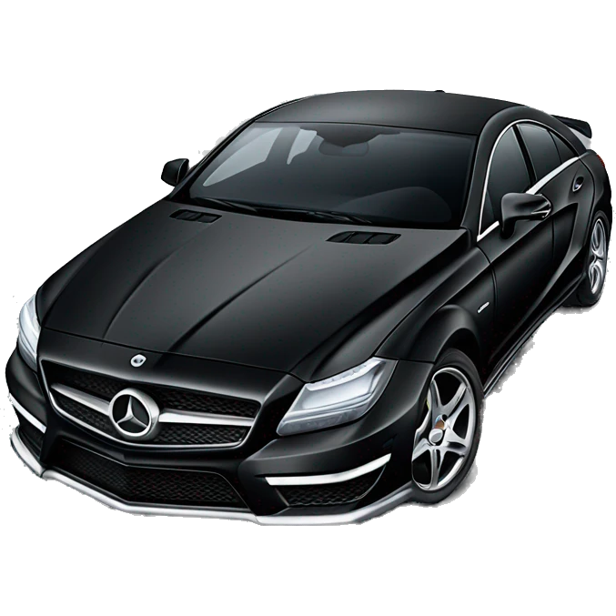 Black Mercedes cls 63 emoji