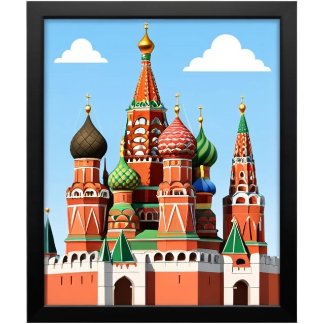 Кремль аккуратно зачеркнутый без фона emoji