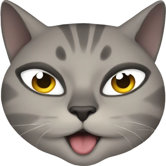 cat eyes shut emoji