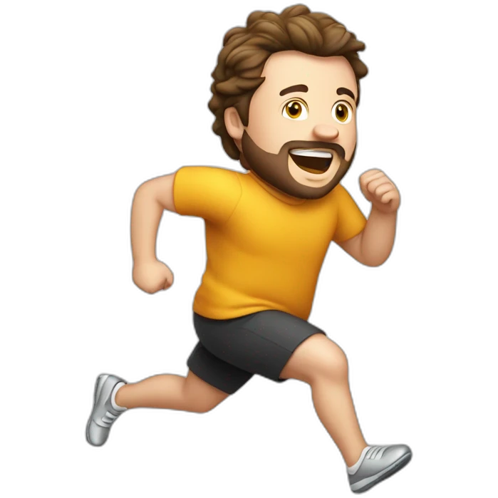 John bradley running emoji