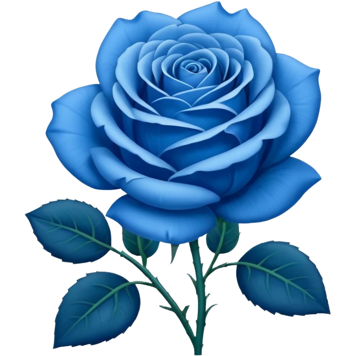 Blue rose  emoji