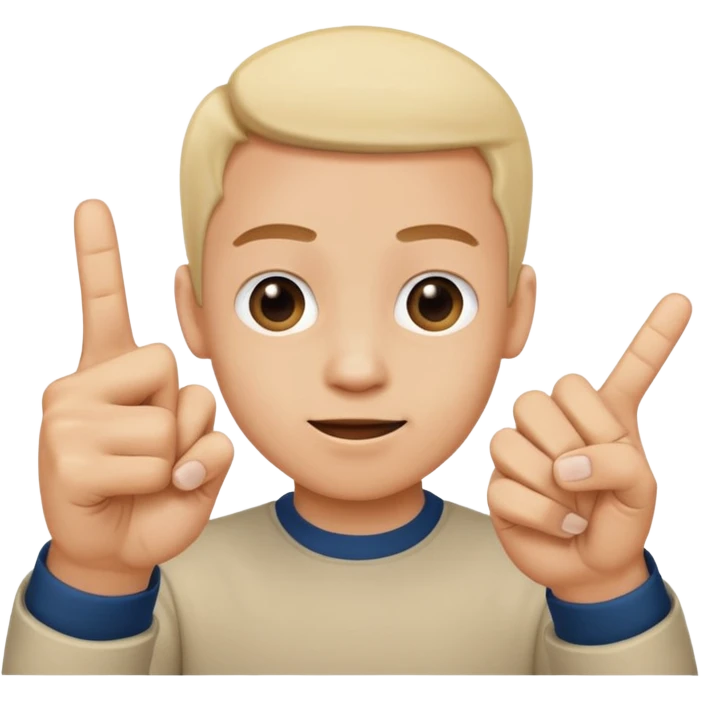 Hold up your hands. With your left hand, make a ‘6’ by curling your index finger like a hook while sticking your thumb out. With your right hand, make a ‘7’ by pointing your index finger straight and your thumb sideways like an L-shape. Put both hands next to each other — that’s the 67 meme emoji