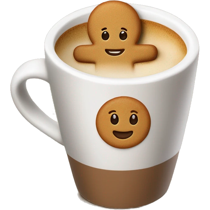 Gingerbread latte￼ emoji