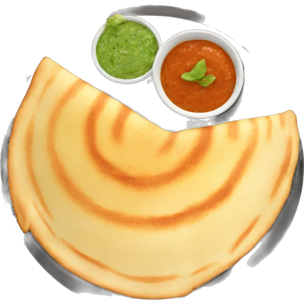 circular dosa emoji