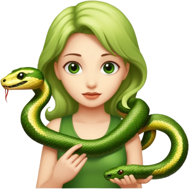 snake body with girl head emoji