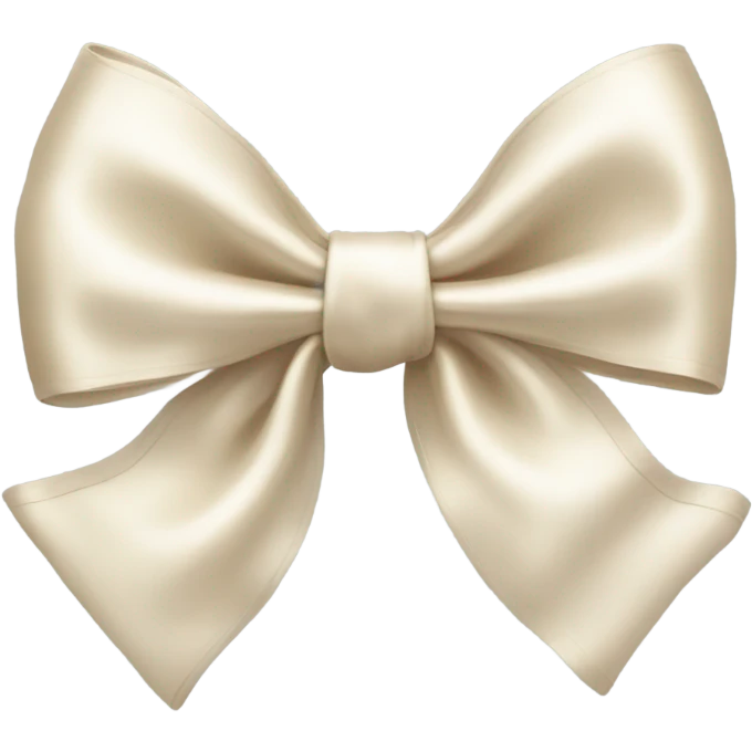 cream bow emoji