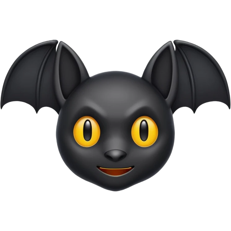 minimalist bat emoji