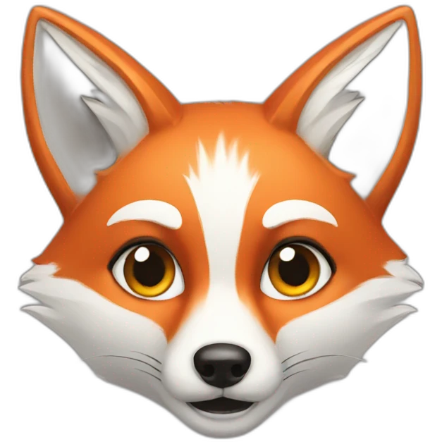 red fox white fox black fox emoji