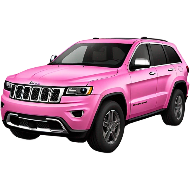 Pink jeep grand Cherokee with black trim emoji