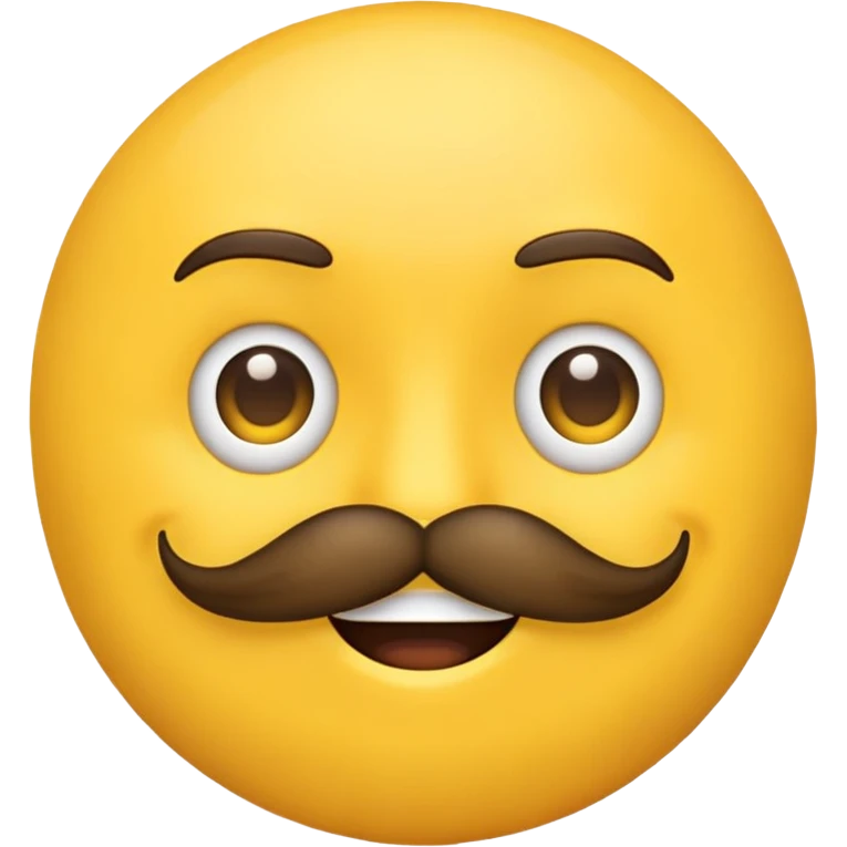 emoji with mustache  emoji
