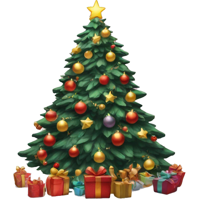 Aesthetic Christmas tree emoji